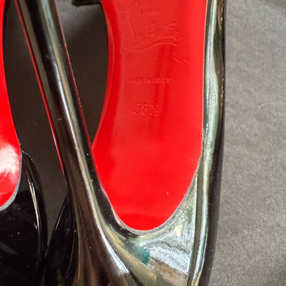 Christian Louboutin Black and Red Stiletto Heels